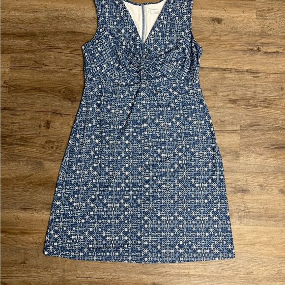 Eddie Bauer Blue and White Dress - Picture 1 of 6